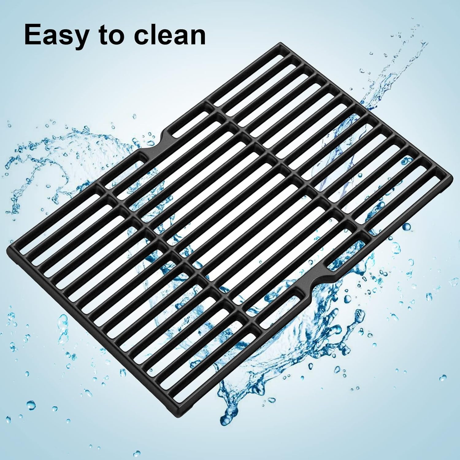Cooking Grid Grates for Kenmore 4 Burner Grills,Enamel Cast Iron Grate Replacement Parts for Kenmore 146.10016510,146.46365610,146.16142210,146.16198211,2 Pack