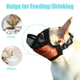 thumbnail image 2 of Short Snout Dog Muzzle Bulldog Muzzle Drinkable Adjustable Breathable Mesh for Training Biting Barking, 2 of 8