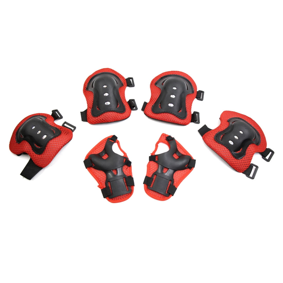 6pcs Skateboard Wrist Guard Elbow Knee Pads Skating Protective Gear Set for Kids by