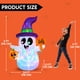 thumbnail image 4 of Fantasma inflable de Halloween de 150 cm de Joiedomi con luces LED, 4 of 8