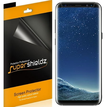 [2-Pack] Supershieldz for Samsung Galaxy S8 Screen Protector, [Case Friendly] Supershieldz for High Definition Clear (Best Samsung S8 Screen Protector Case Friendly)