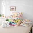 thumbnail image 4 of Erosebridal Cartoon Butterfly Bedding Sets Twin Size,Kawaii Cute Comforter Sets with Sheets,Lightweight Reversible Bed in a Bag Twin size,Cute Room Decorative,7pcs, 4 of 6