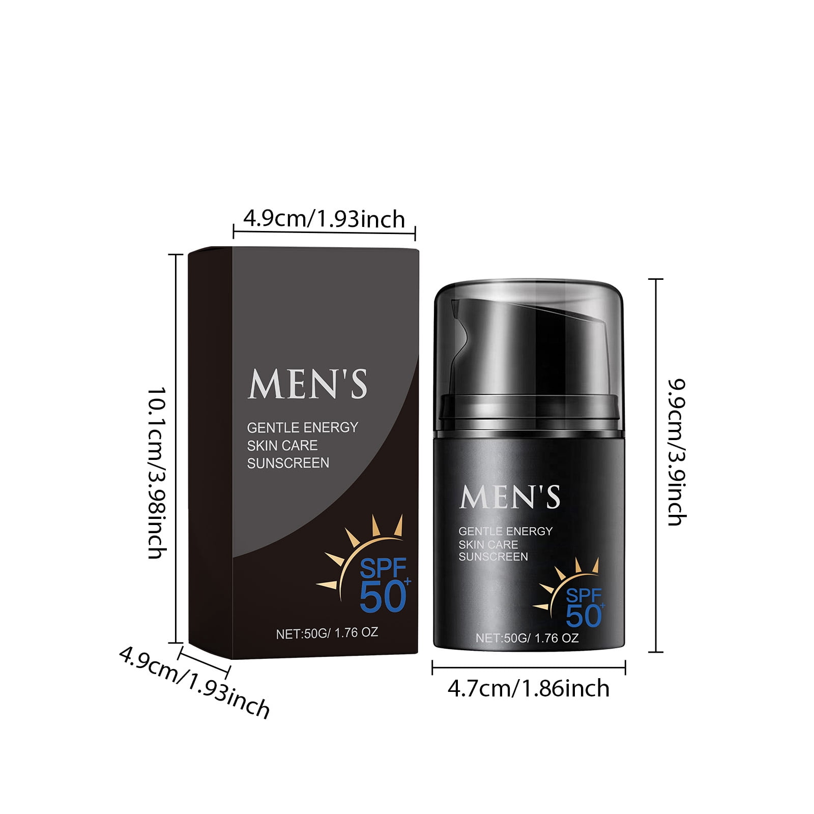 Alvantor Sunscreen Lotion SPF 50, Sweat & Water-Resistant, Outdoor Summer UV Protection for Men, 1.76oz