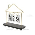 thumbnail image 2 of OULII Desktop Ornament Perpetual Flip Calendar Golden Paper Daily Necessities 1Pcs, 2 of 8