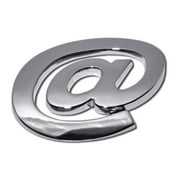 Elektroplate DBA 3D Custom Chrome Emblem, @ Symbol, At Symbol