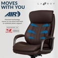 thumbnail image 6 of Pemberly Row Modern Faux Leather Executive Office Chair in Brown, 6 of 12