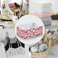 thumbnail image 4 of Cabinet Storage Basket 11.02x11.02x11.02 Inches Storage Box Foldable, Storable and Easy to Assemble ，Open Home Storage Bins ，Closet Storage Bins Pink Cartoon Santa Claus, 4 of 8