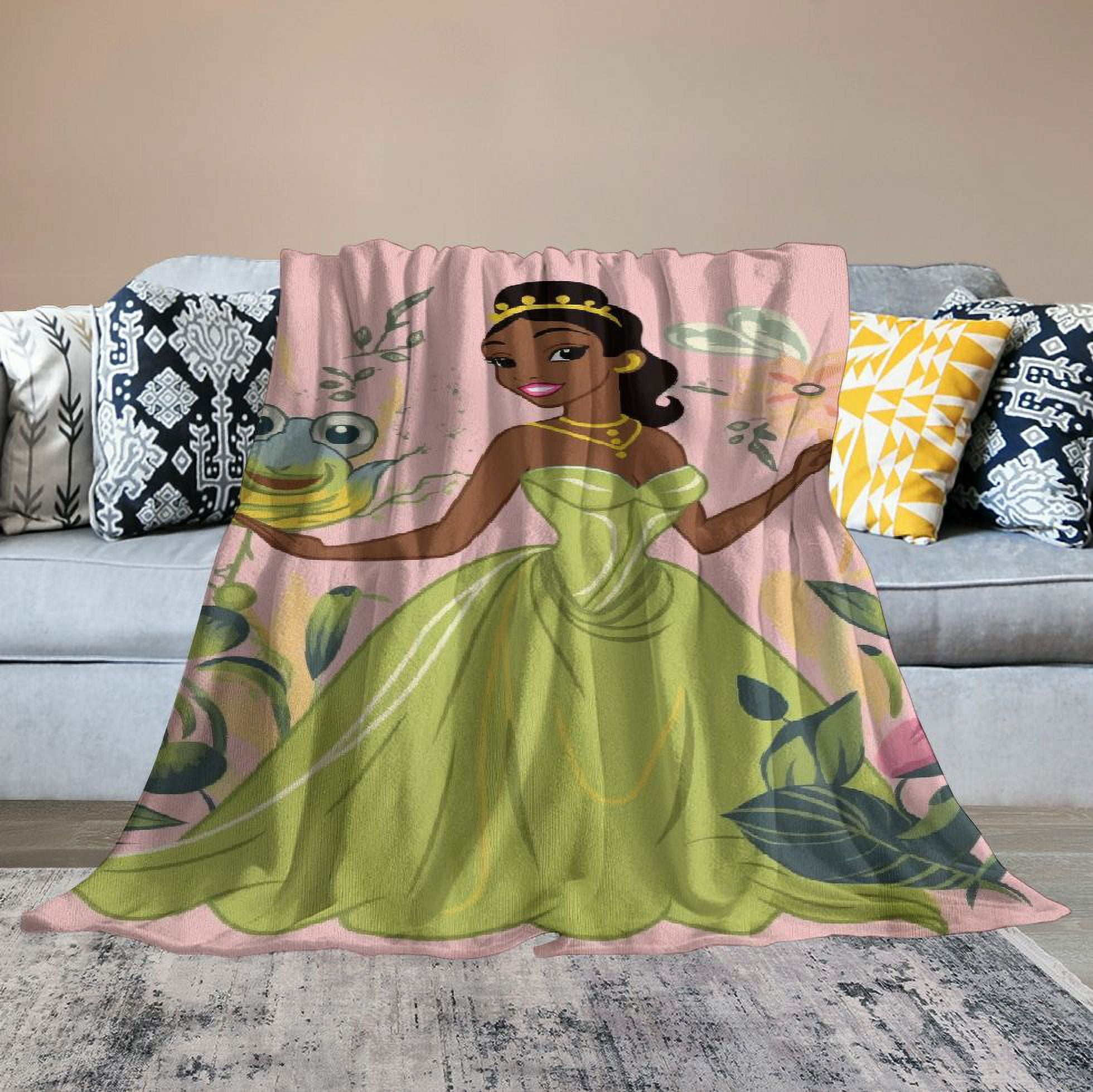 Princess tiana throw blanket hotsell