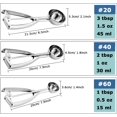 thumbnail image 2 of GFDYREE (3PCS-Small&Medium&Large) - H-Min Ice Cream Scoop Set, Cookie Scoop Set, 3 PCS Metal Trigger Ice Cream Scoops Include Large-Medium-Small Size Balls, Select 18/8 Stainless Steel, Seco, 2 of 7
