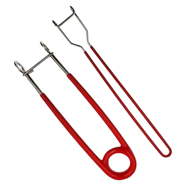 Kits de abridor de boca de pez, extractor de anzuelos y señuelos, aparejos de pesca, herramientas de pesca en agua salada. Rojo