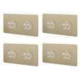 thumbnail image 1 of Shower Caddy Replacement for Wall Mount Racks – Sticker Hooks No Drilling 4 Styles Kitchen and Bathroom Organization Solution 4PCS, 1 of 3