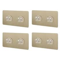 Shower Caddy Replacement Strips - No Drilling Required Hooks for Bathroom and Kitchen Organizers in 4 Stylish Designs 4PCS