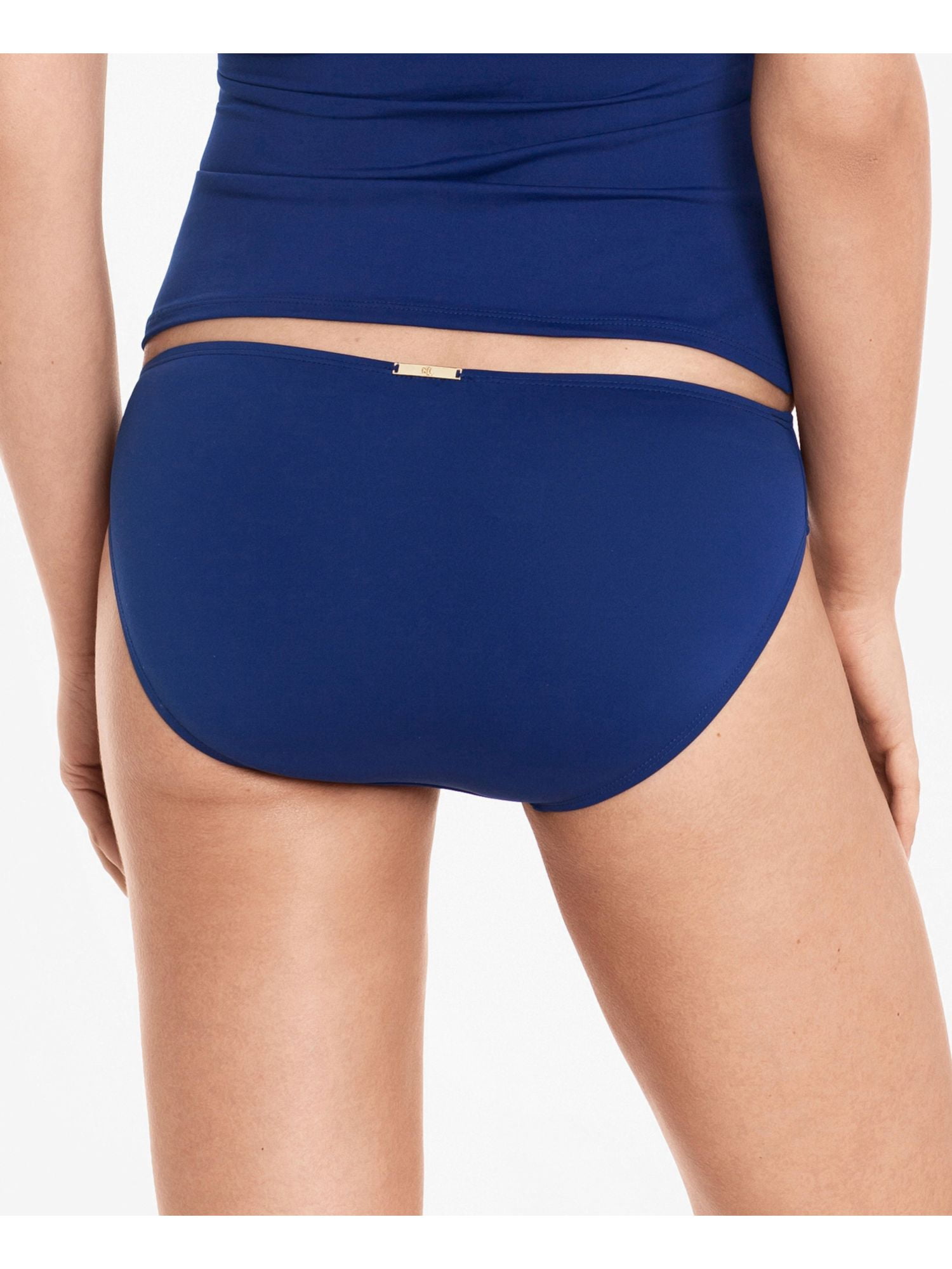 LAUREN RALPH LAUREN Women's Navy Stretch Lined Full Coverage Beach Club Hipster Swimsuit Bottom 6