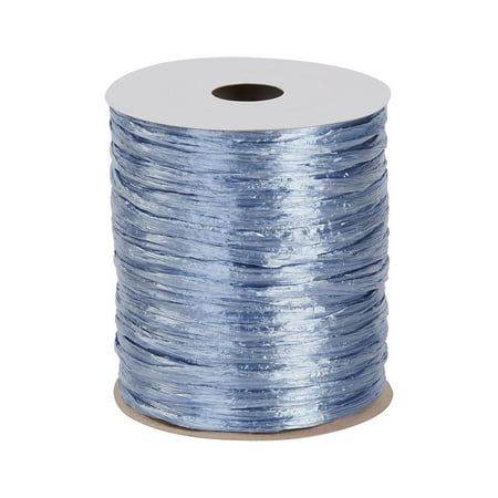 Navy Blue Pearlized Raffia - 1/2