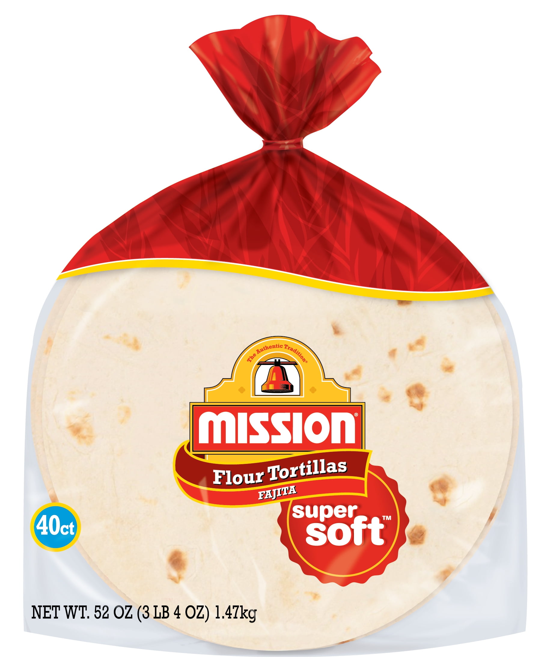 Mission Small Fajita Size Tortillas, 52 oz, 40 count