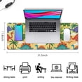 thumbnail image 5 of Long Mouse Pads for Desk,Colorful Dinosaurs Palm Trees Pattern Desk Mats on Top Of Desks, Desk Mouse Pad Extra Large with 3mm Non-Slip Base and Stitched Edge for Gaming,Office,Work,Home 31.5"x11.8", 5 of 6
