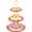 Red, variant on BACUTHY 3 Tier Cupcake Stand Holder, Plastic Cup Cake Tower Stand with Tiered Serving Tray for Dessert Display, Cupcakes, Donuts, Macaron and Fruits(White)
