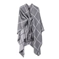 thumbnail image 1 of Cape Châle Tricotée Unie pour Femmes - Enveloppe Mode Automne Hiver Confortable, 1 of 2