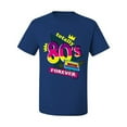 thumbnail image 3 of Totally 80's Forever Vintage Men's Graphic T-Shirt, Royal, Small, 3 of 5