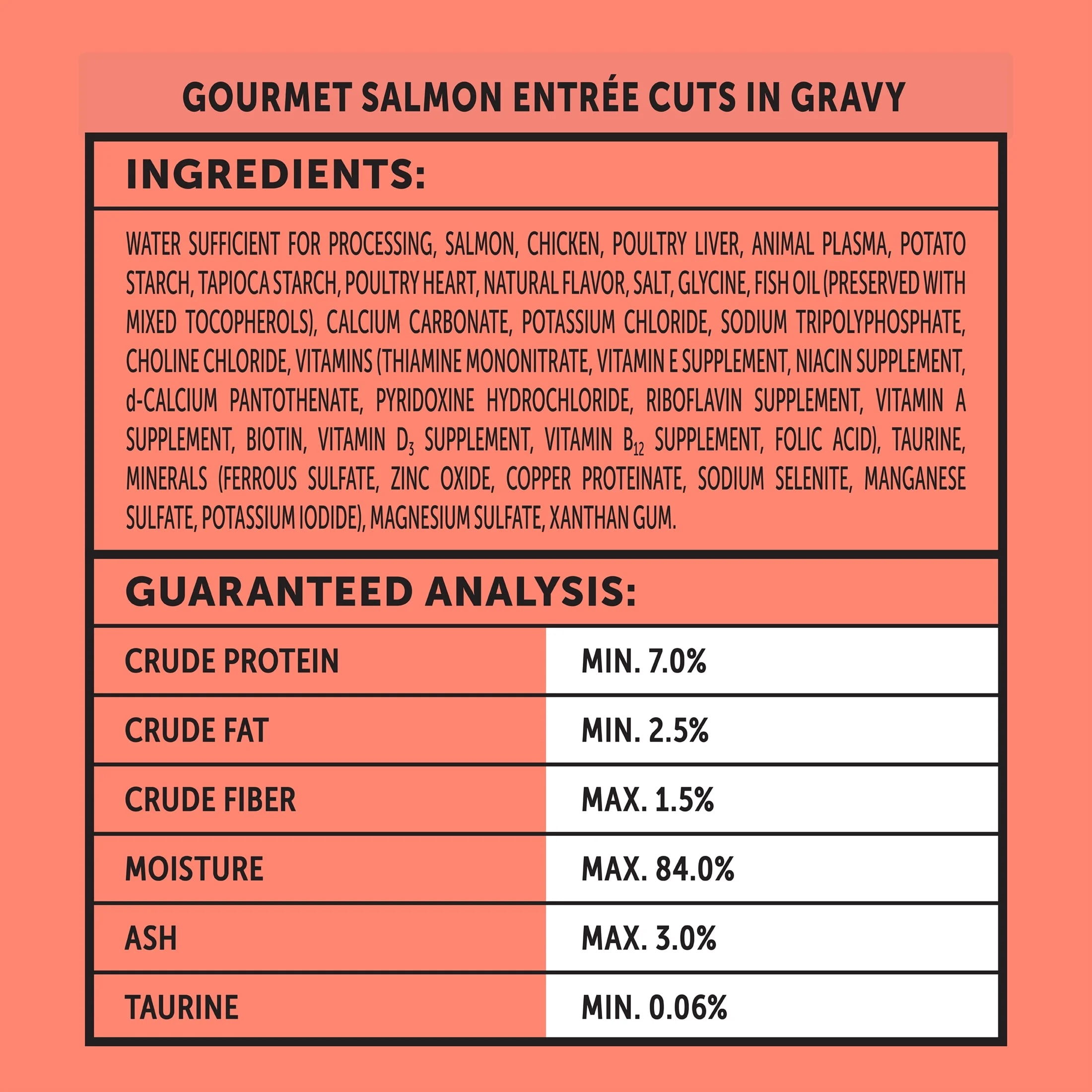 (2 pack) Vibrant Life Gourmet Salmon Entree Cuts in Gravy Wet Cat Food, Complete + Balanced, 2.64 oz Split Cup