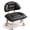 Black, variant on Low Rolling Stool with Backrest, Upholstered Cloud Stool with Quiet 360° Caster Wheels and Thick Cushioned Seat for Living Room, Vanity, Entryway and Home Use