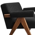 thumbnail image 6 of Modway Lyra Upholstered Modern Boucle Fabric Loveseat in Black, 6 of 9