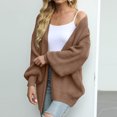 thumbnail image 5 of Oversized Cardigan Sweaters for Women Long Sleeve Chunky Knit Fall Sweater Outwear with Pockets, 5 of 9