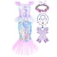 thumbnail image 1 of Disfraz de la Sirenita Ariel para niños y niñas, vestido de fiesta de cumpleaños, Halloween Fivean unisex, 1 of 2