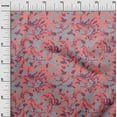 thumbnail image 2 of oneOone Cotton Poplin Light Pink Fabric Leaves & Floral Artistic Sewing Craft Project Fabric Prints By Yard 56 Inches Wide, 2 of 4