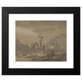 thumbnail image 2 of Thomas de Keyser 14x12 Black Modern Framed Museum Art Print Titled - Crucifixion (1665), 2 of 5