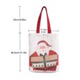 thumbnail image 4 of Matsuzay Bolso de mano de lona de Navidad, bolso de tela de gran capacidad, bolsos de hombro informales portátiles reutilizables, accesorios de regalo Kits de decoración para fiestas Matsuzay HA009288-00, 4 of 6