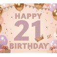thumbnail image 4 of Pink Theme Birthday Banner Decorative Design Age 21 Party Backdrop for Celebration Indoor Decoration Event Decoration Birthday Party, 4 of 7