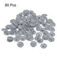 thumbnail image 3 of Screw Cap Covers, 80 Pack 11.8x3.3mm Plastic Screw Decoration Cover, Dark Gray, 3 of 5