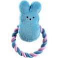 thumbnail image 2 of Peeps Squeaky Rope Dog Toy (Pink Bunny), 2 of 3