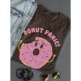thumbnail image 3 of Donut Panic T-Shirt Women -Smartprints Designs, Female XX-Large, 3 of 4