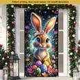 thumbnail image 3 of Easter Decorations Outdoor Clearance Easter Wreath Door Flag Door Hanging Door Cover Decoration Spring Easter Decor For Front Door Festive, 3 of 6