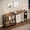 Retro, variant on 360° Free Rotating Sofa Side Table, Mobile L-Shaped Laptop Desk with Sturdy Metal Frame, 6 Casters, Movable Couch Snack Table with 2-Tier Storage Shelf for Home
