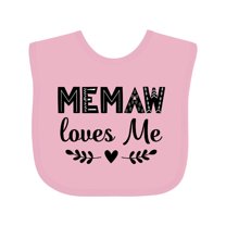 Inktastic My Memaw Loves Me Boys or Girls Baby Bib