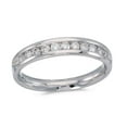 thumbnail image 1 of 14K White Gold Diamond Band Ring, 1 of 2