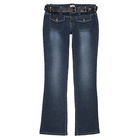 Patch Pocket Stretch Denim Jeans