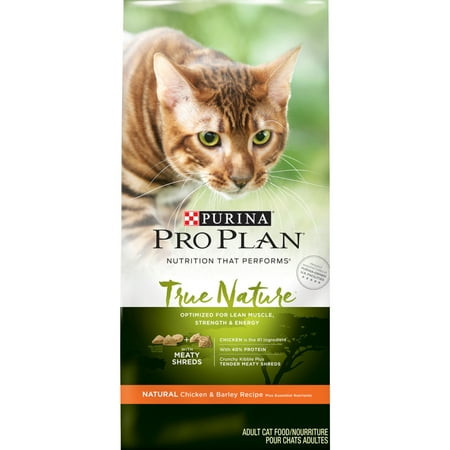 Purina Pro Plan Natural Dry Cat Food, TRUE NATURE Natural Chicken & Barley Recipe, 13 lb. Bag
