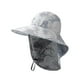 thumbnail image 3 of Sombrero de cubo de Gorras de pesca Ligero Correa ajustable Casual Cómodo Sombrero para el sol Visera para escalada Deportes Senderismo Camuflaje gris estilo C, 3 of 9