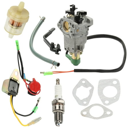 420cc Engine HIPA Carburetor For Predator 420cc 5000W 6500W 7000W 8750W CARB 188F Gas Generator Carburetor Carb Gasket Fuel Filter Kit ()