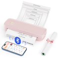 thumbnail image 1 of Impresora inalámbrica portátil MUNBYN ITP04, impresora térmica Bluetooth, compatible con papel térmico de 8,5 x 11 y A4, sin tinta, compatible con teléfonos Android e iOS y portátiles, tamaño pequeño, 1 of 5