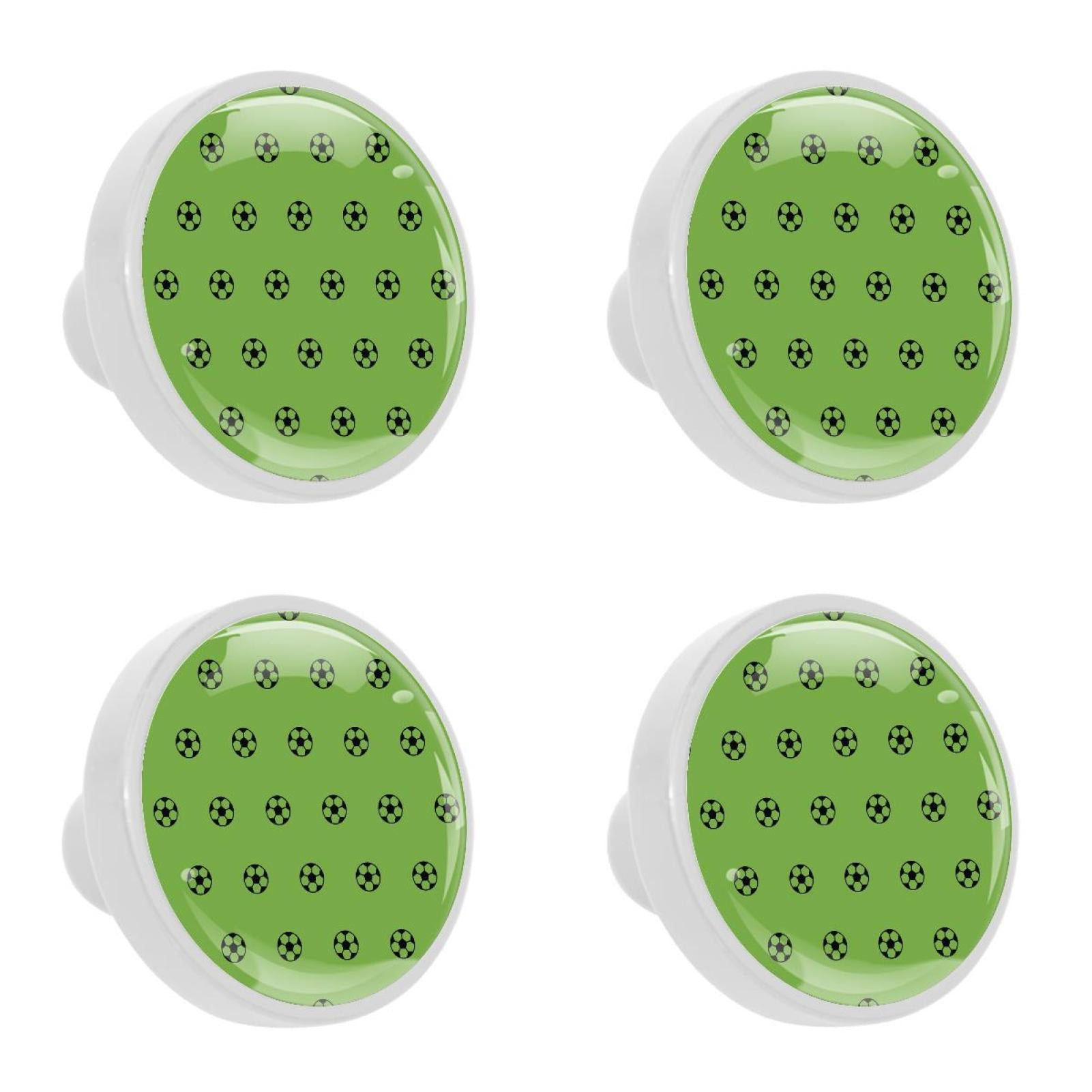 4 Pcs Sports Soccer Football Knobs for Kitchen Cupboard Dresser