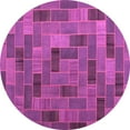 thumbnail image 1 of Ahgly Company Indoor Round Patchwork Pink Transitional Area Rugs, 8' Round, 1 of 4