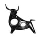 thumbnail image 1 of Escultura nórdica, estatua artística de Animal, adornos artesanales de resina creat, decoración de escritorio para el hogar, Oficina y 20.5x7.5x21cm Negro Baoblaze Estatuilla de vaca, 1 of 8