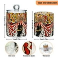 thumbnail image 5 of Yayeee 4 Pack Qtip Holder Bathroom Cotton Swab Canister with Lid Clear Dispenser Set, Abstract Boat Ride, 5 of 6