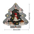 thumbnail image 7 of Metal Hanging Christmas Tree Wind Spinner - Festive Garden Decoration with Cheerful Snowman Candy Canes & Ornaments Design, 7 of 7