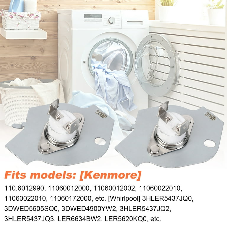 2 Pack 3977393 Dryer Thermal Fuse Replaces Replaces AP3094244  